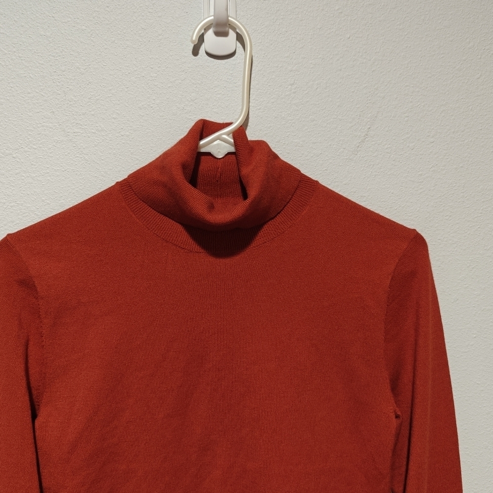 Girl turtle neck Medium Burnt Orange - Picture 2 of 2